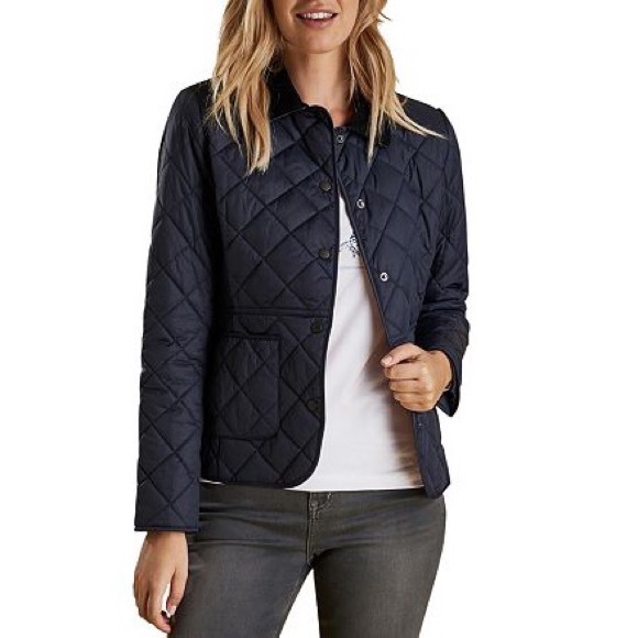 Barbour deveron quilted jacket black Clearance